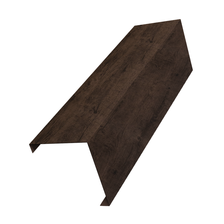 Декоративная накладка на столб универсальная угловая 80х80 для забора жалюзи 0,45 Print Elite Antique Wood TwinColor (1,8м)