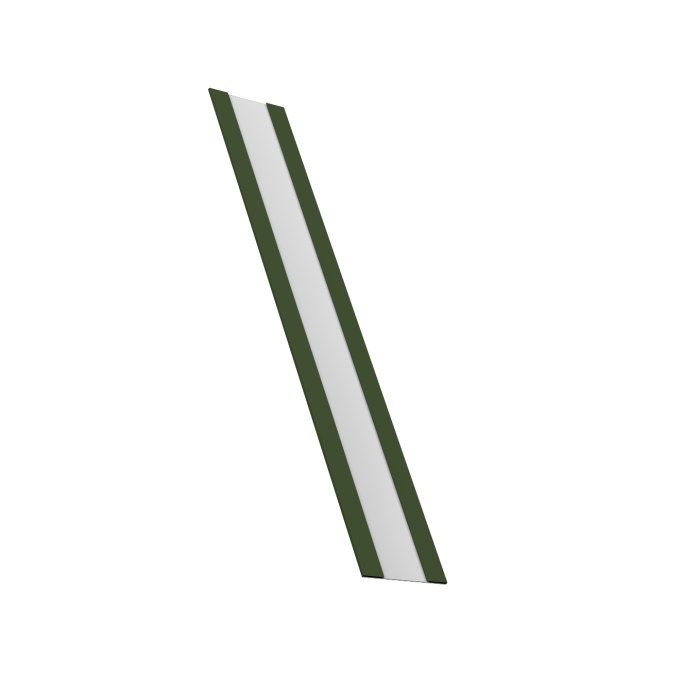 Крепежная планка жалюзи Milan/Slim,Tokyo 0,5 Satin Matt TX RAL 6020 хромовая зелень (2,5м)