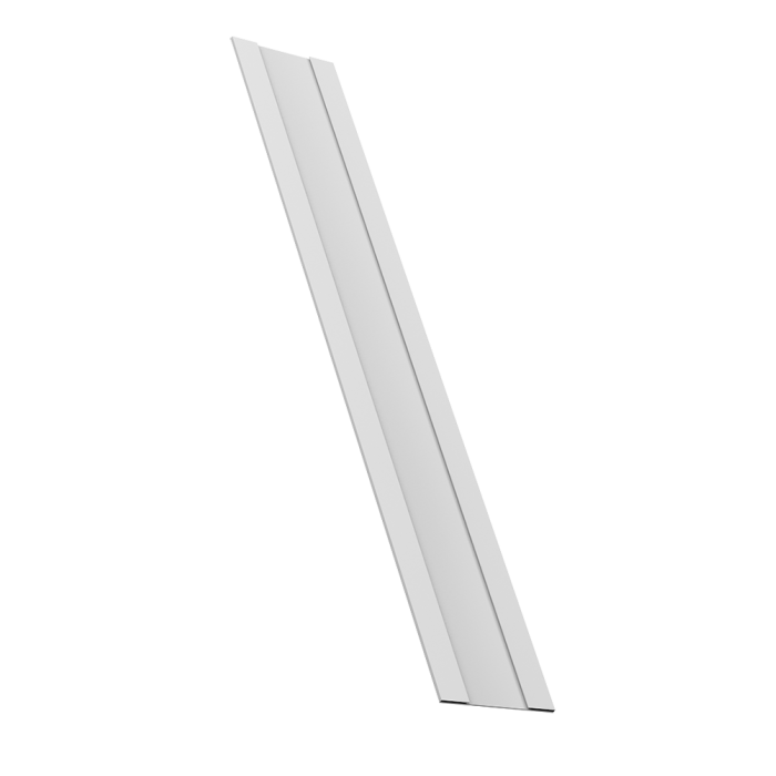 Крепежная планка жалюзи Milan, Milan Slim, Tokyo 0,45 Drap RAL 9003 сигнальный белый (2,5м)