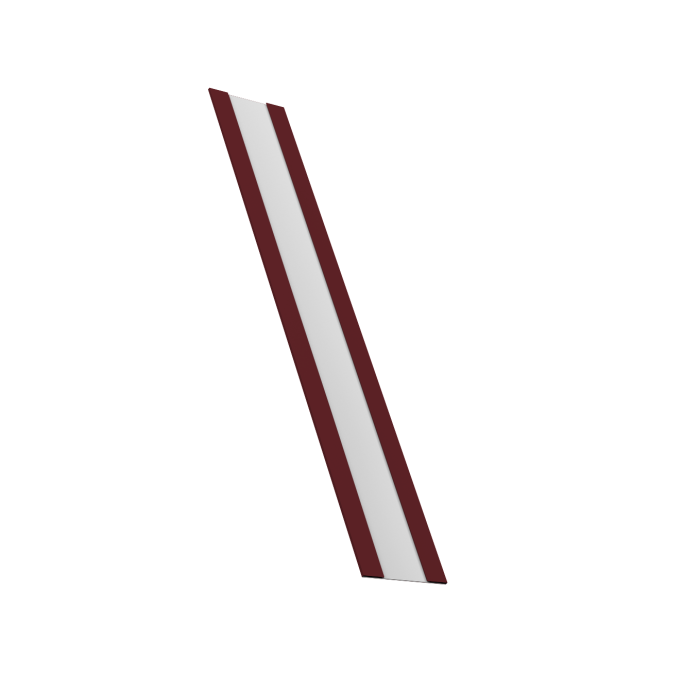 Крепежная планка жалюзи Milan, Milan Slim, Tokyo 0,45 Drap TR RAL 3005 красное вино (1,8м)