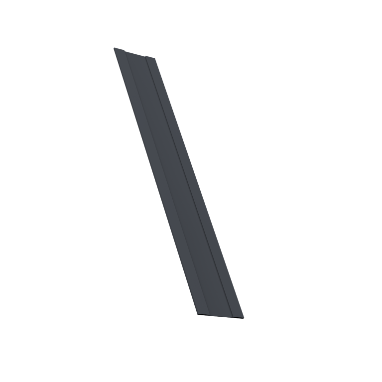 Крепежная планка жалюзи Milan, Milan Slim, Tokyo 0,45 Drap TwinColor RAL 7024 мокрый асфальт (1,8м)