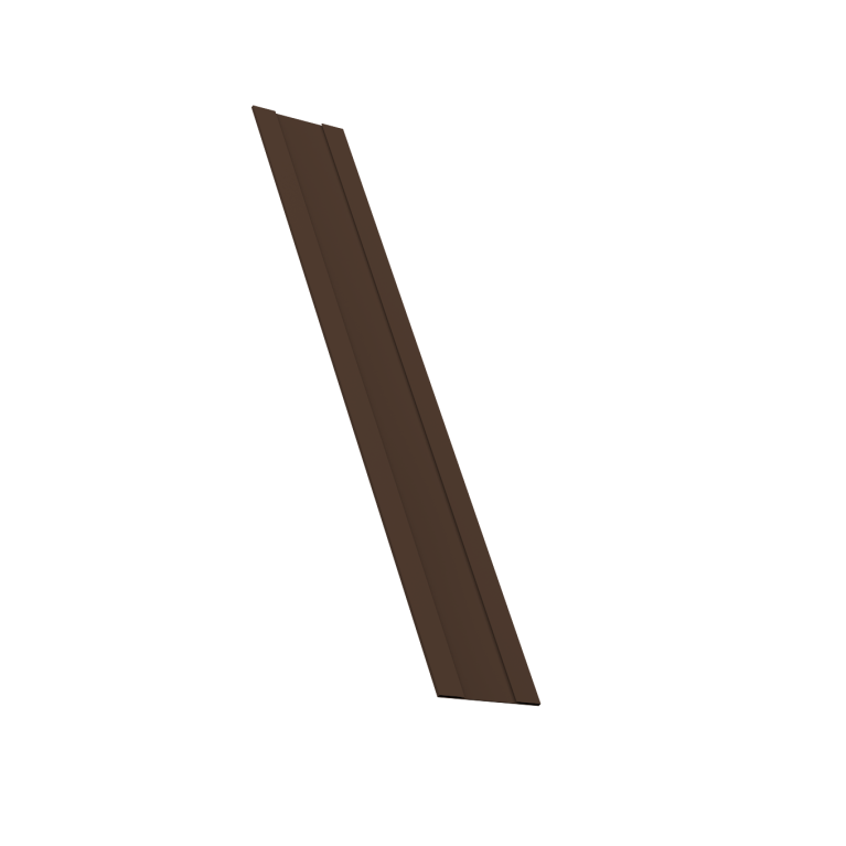 Крепежная планка жалюзи Milan, Milan Slim, Tokyo 0,45 Drap TwinColor RAL 8017 шоколад (2,5м)