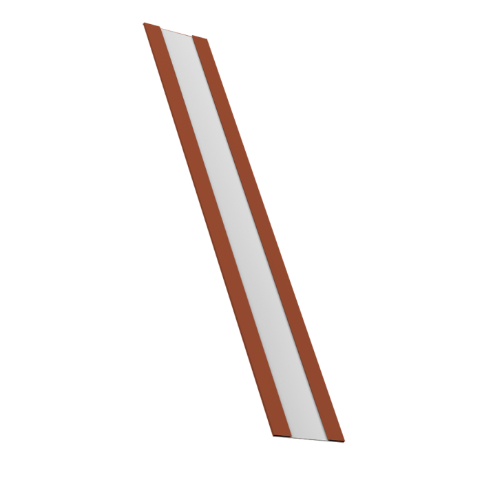 Крепежная планка жалюзи Milan, Milan Slim, Tokyo 0,45 Drap TX RAL 8004 терракота (3м)