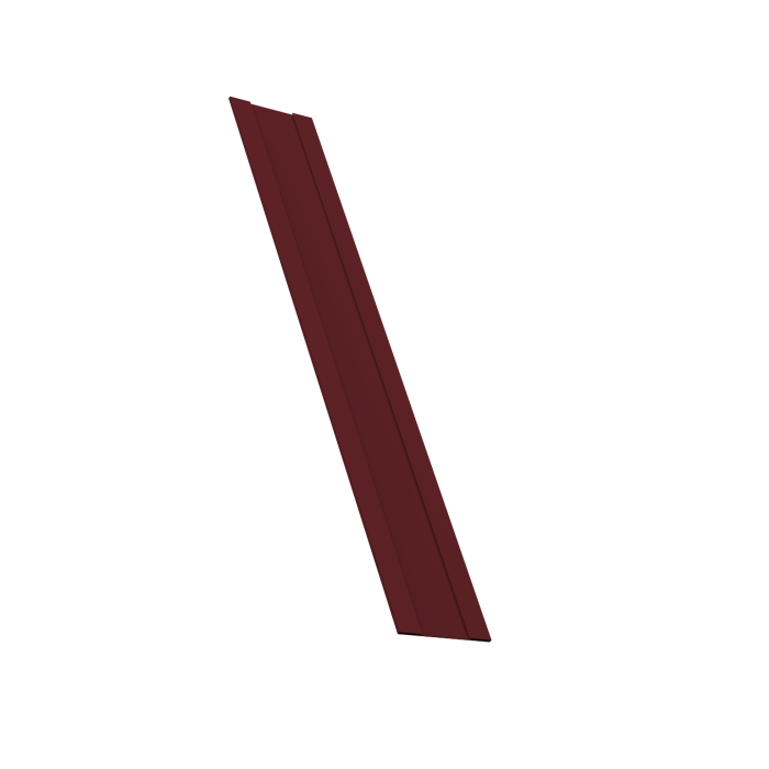 Крепежная планка жалюзи Milan, Milan Slim, Tokyo 0,45 PE-Double RAL 3005 красное вино (1,8м)