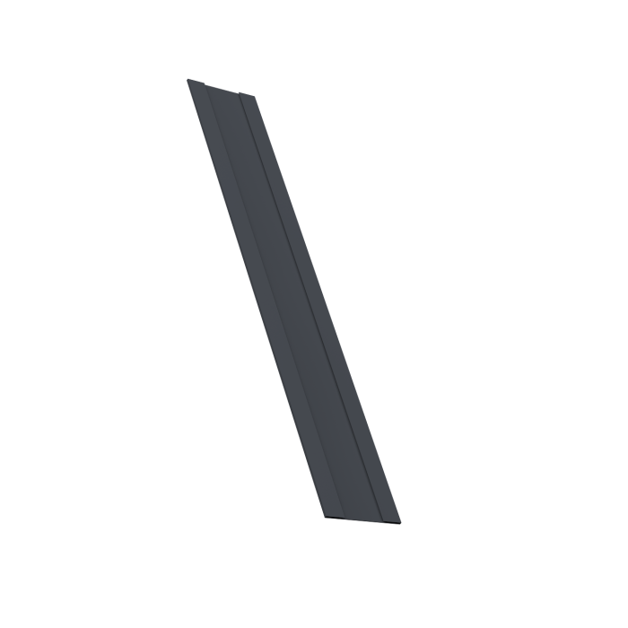 Крепежная планка жалюзи Milan, Milan Slim, Tokyo 0,45 PE-Double RAL 7024 мокрый асфальт (1,8м)