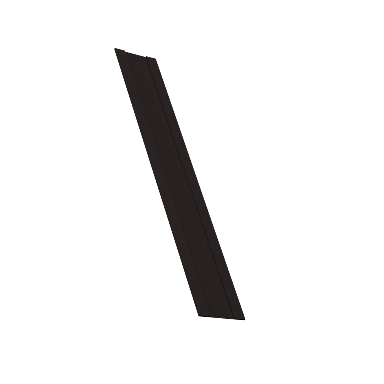 Крепежная планка жалюзи Milan, Milan Slim, Tokyo 0,45 PE-Double RAL 9005 черный (1,8м)