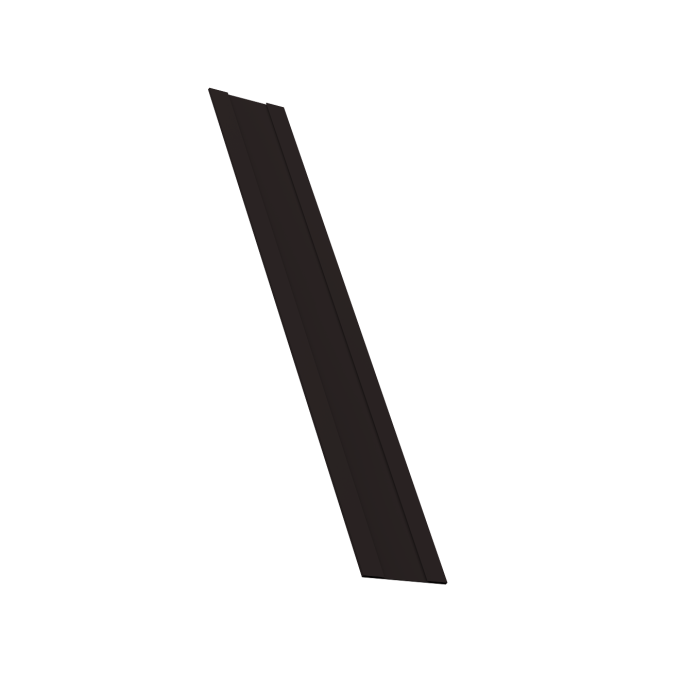 Крепежная планка жалюзи Milan, Milan Slim, Tokyo 0,45 PE-Double RAL 9005 черный (2,5м)