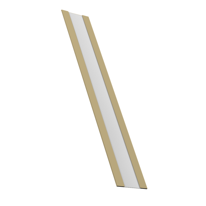 Крепежная планка жалюзи Milan, Milan Slim, Tokyo 0,45 PE RAL 1014 слоновая кость (3м)