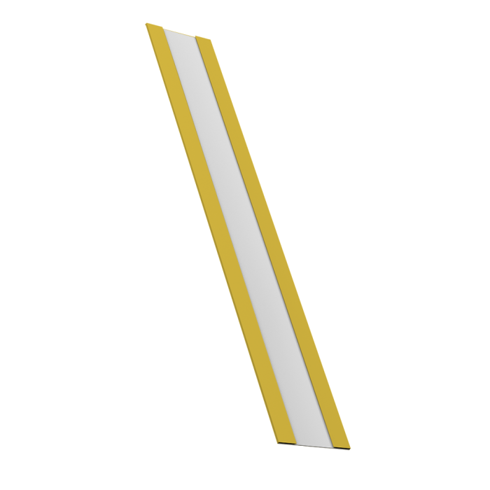 Крепежная планка жалюзи Milan, Milan Slim, Tokyo 0,45 PE RAL 1018 цинково-желтый (3м)