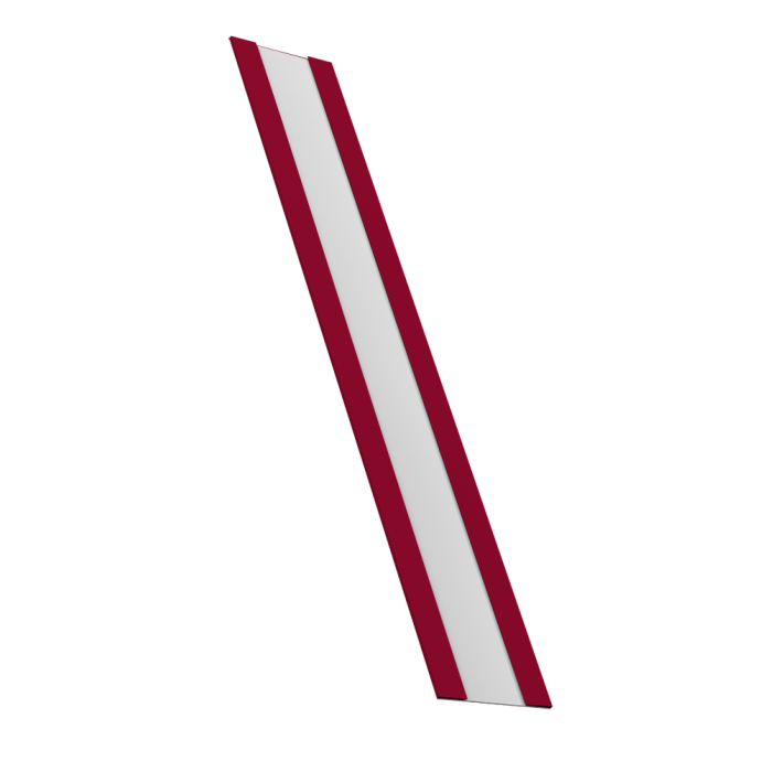 Крепежная планка жалюзи Milan, Milan Slim, Tokyo 0,45 PE RAL 3003 рубиново-красный (1,8м)