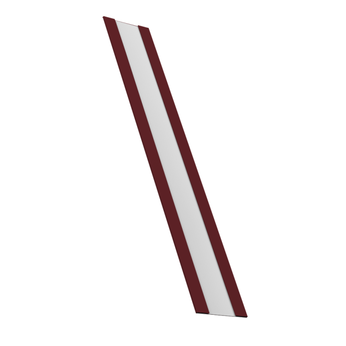 Крепежная планка жалюзи Milan, Milan Slim, Tokyo 0,45 PE RAL 3005 красное вино (3м)