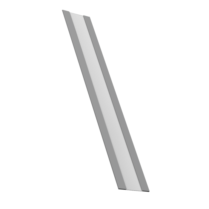 Крепежная планка жалюзи Milan, Milan Slim, Tokyo 0,45 PE RAL 9006 бело-алюминиевый (2м)