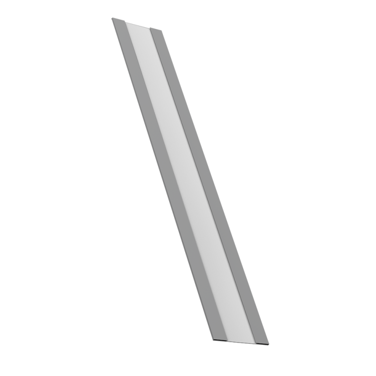 Крепежная планка жалюзи Milan, Milan Slim, Tokyo 0,45 PE RAL 9006 бело-алюминиевый (3м)