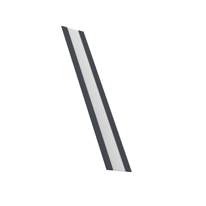 Крепежная планка жалюзи Milan, Milan Slim, Tokyo 0,5 Drap RAL 7024 мокрый асфальт (1,8м)