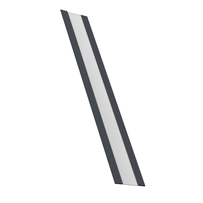 Крепежная планка жалюзи Milan, Milan Slim, Tokyo 0,5 PurPro RAL 7024 мокрый асфальт (2,5м)