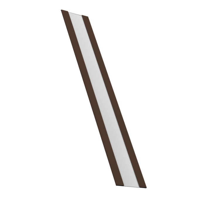 Крепежная планка жалюзи Milan, Milan Slim, Tokyo 0,5 PurPro RAL 8017 шоколад (2,5м)