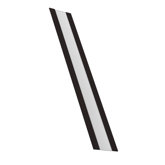 Крепежная планка жалюзи Milan, Milan Slim, Tokyo 0,5 Satin Matt TX RAL 9005 черный (2м)