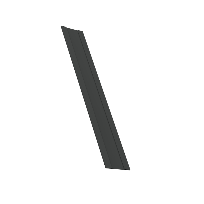 Крепежная планка жалюзи Milan, Milan Slim, Tokyo 0,5 Velur X RAL 7016 антрацитово-серый (2,5м)