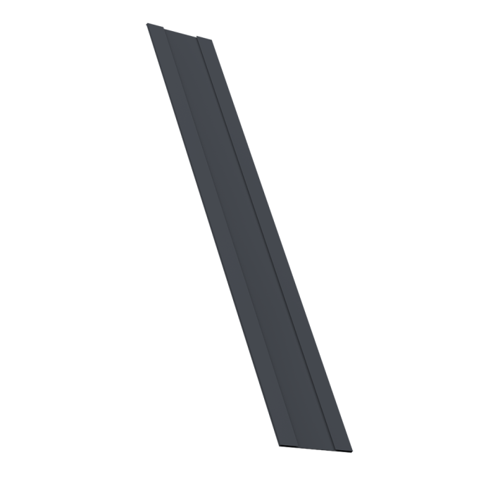 Крепежная планка жалюзи Milan, Milan Slim, Tokyo 0,5 Velur X RAL 7024 мокрый асфальт (2м)