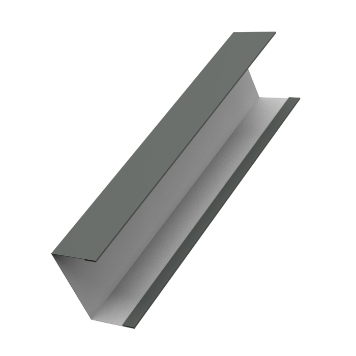 Крышка жалюзи Milan,Tokyo 0,45 PE RAL 7005 мышино-серый (3м)