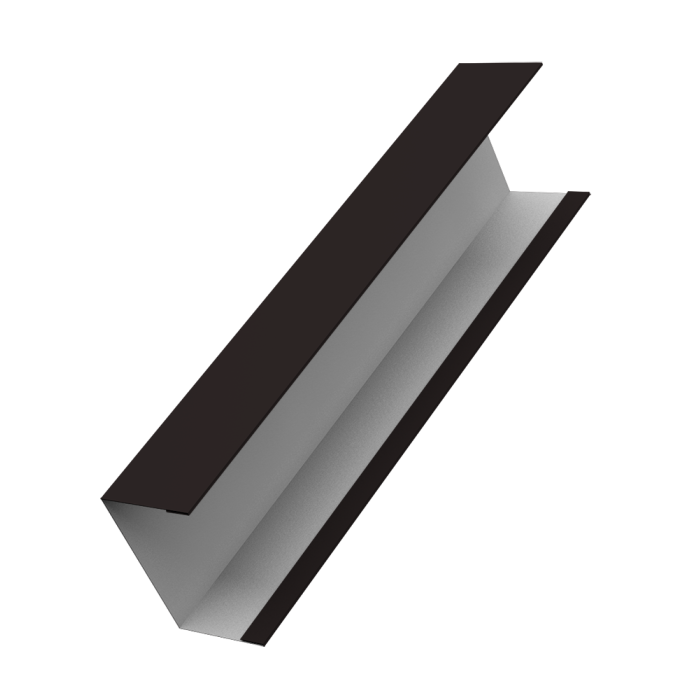 Крышка жалюзи Milan,Tokyo 0,45 PE RAL 9005 черный (3м)