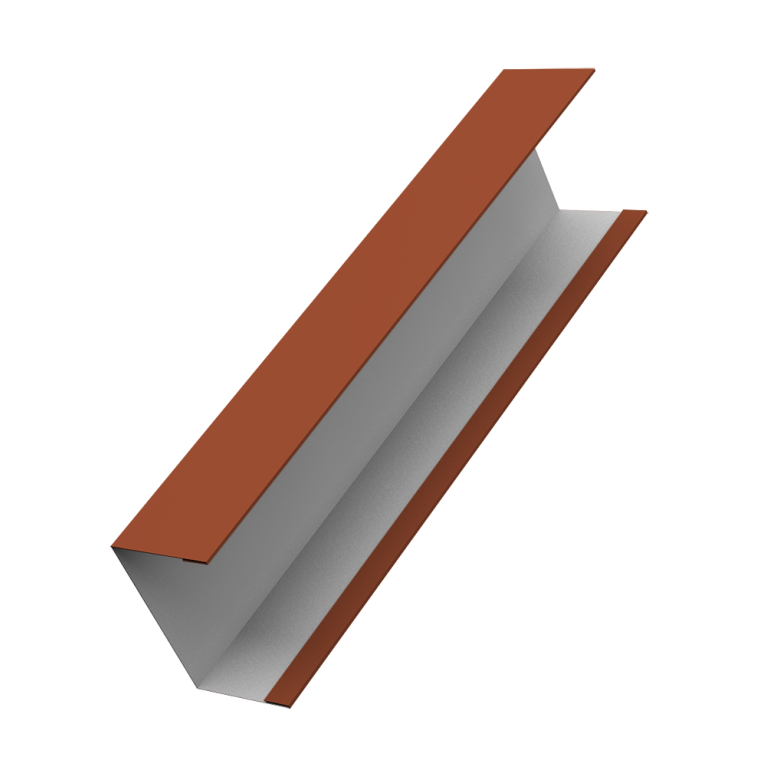 Крышка жалюзи Milan,Tokyo 0,5 Satin RAL 8004 терракота (2,5м)