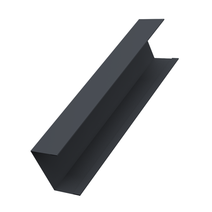 Крышка жалюзи Milan, Tokyo (для калиток, ворот) 0,45 PE-Double RAL 7024 мокрый асфальт (2м)