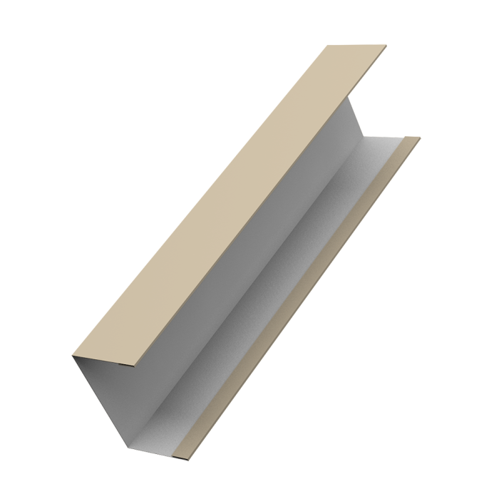 Крышка жалюзи Milan, Tokyo (для калиток, ворот) 0,45 PE RAL 1015 светлая слоновая кость (2м)