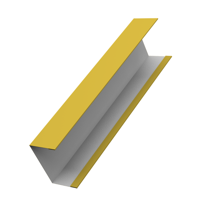 Крышка жалюзи Milan, Tokyo (для калиток, ворот) 0,45 PE RAL 1018 цинково-желтый (3м)