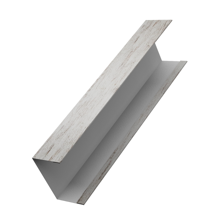 Крышка жалюзи Milan, Tokyo (для калиток, ворот) 0,45 Print Elite Snow Wood TwinColor (2,5м)