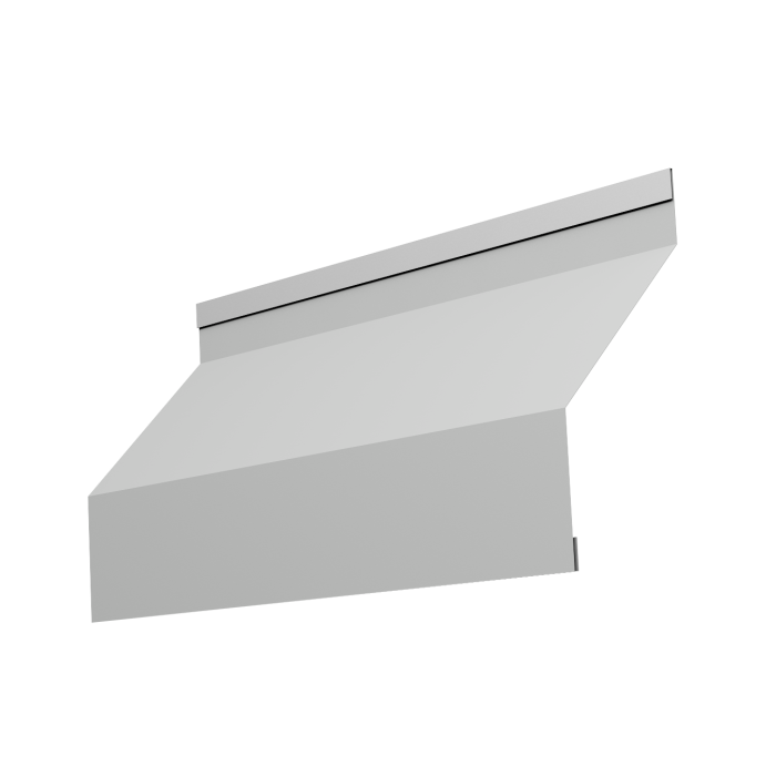 Ламель забора жалюзи Milan new 0,45 Drap TX RAL 7047 телегрей 4