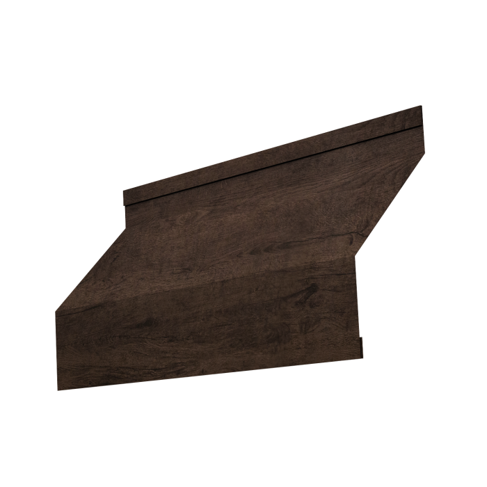 Ламель забора жалюзи Milan new 0,45 Print-Double Premium с пленкой Antique Wood