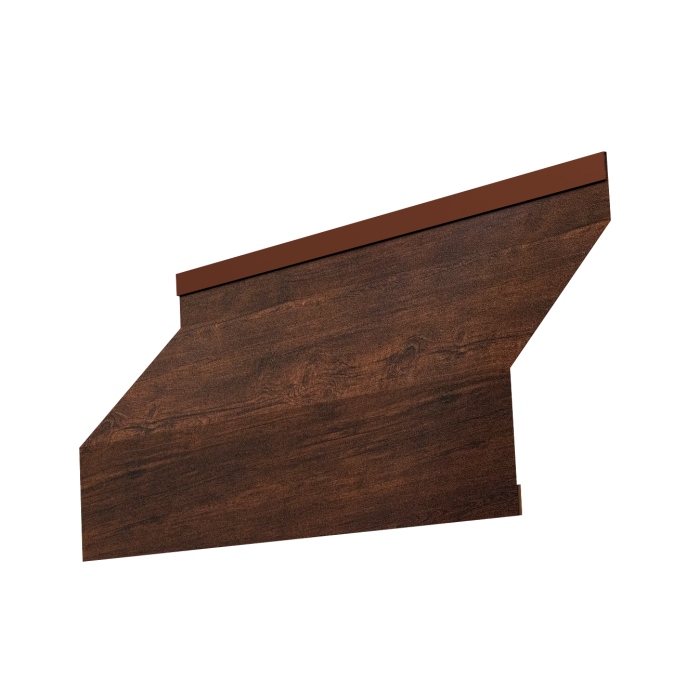 Ламель забора жалюзи Milan new 0,45 Print-Double Premium с пленкой Cherry Wood Dark F