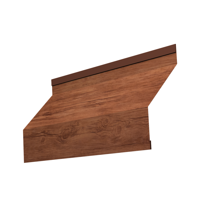 Ламель забора жалюзи Milan new 0,45 Print Premium с пленкой Rowan Wood Intense FTC