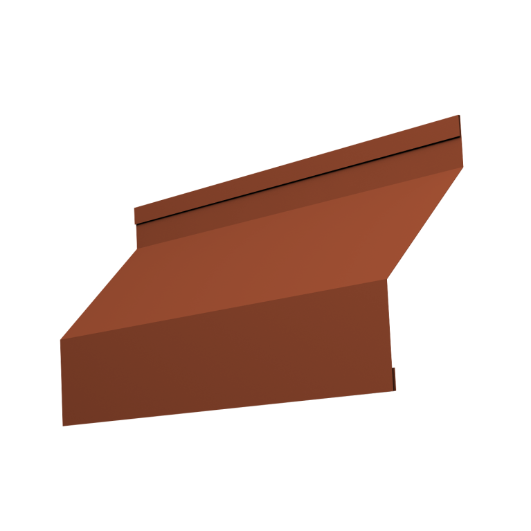 Ламель забора жалюзи Milan new 0,5 Velur X с пленкой RAL 8004 терракота