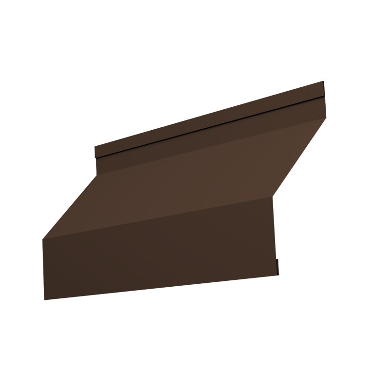 Ламель забора жалюзи Milan new 0,45 Drap TwinColor с пленкой RAL 8017 шоколад