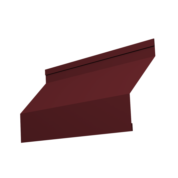 Ламель забора жалюзи Milan new 0,45 PE-Double с пленкой RAL 3005 красное вино