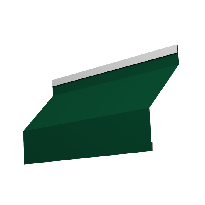 Ламель забора жалюзи Milan new 0,45 PE с пленкой RAL 6005 зеленый мох