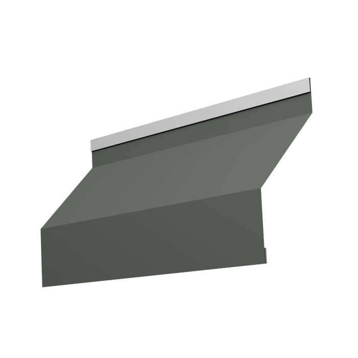 Ламель забора жалюзи Milan new 0,45 PE с пленкой RAL 7005 мышино-серый