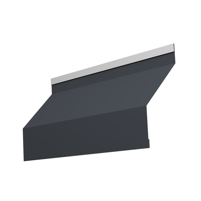 Ламель забора жалюзи Milan new 0,45 PE с пленкой RAL 7024 мокрый асфальт