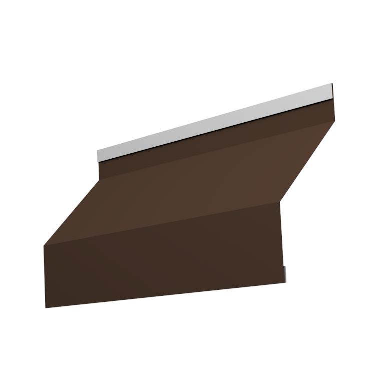 Ламель забора жалюзи Milan new 0,45 PE с пленкой RAL 8017 шоколад