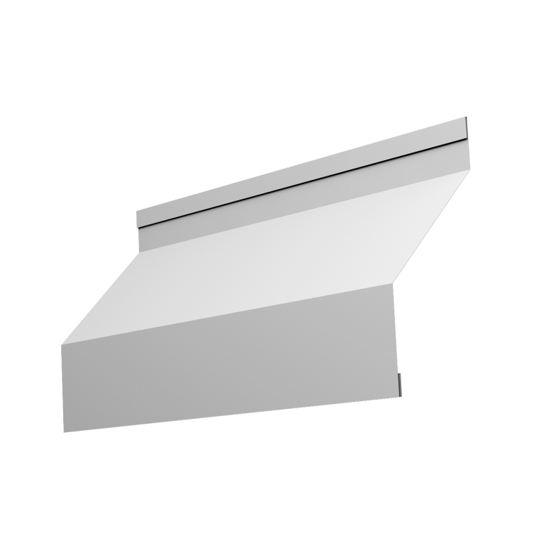 Ламель забора жалюзи Milan new 0,45 PE с пленкой RAL 9003 сигнальный белый