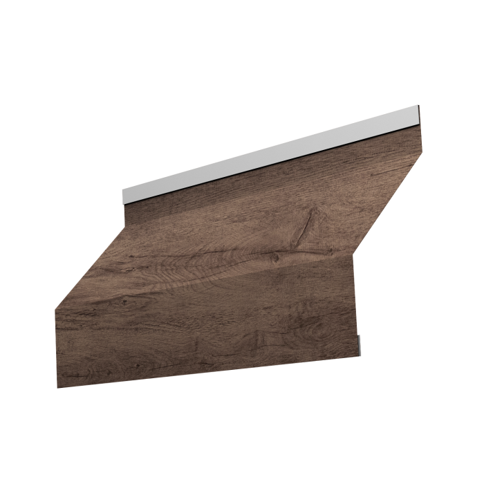 Ламель забора жалюзи Milan new 0,45 Print Premium с пленкой Almond Wood Fresh