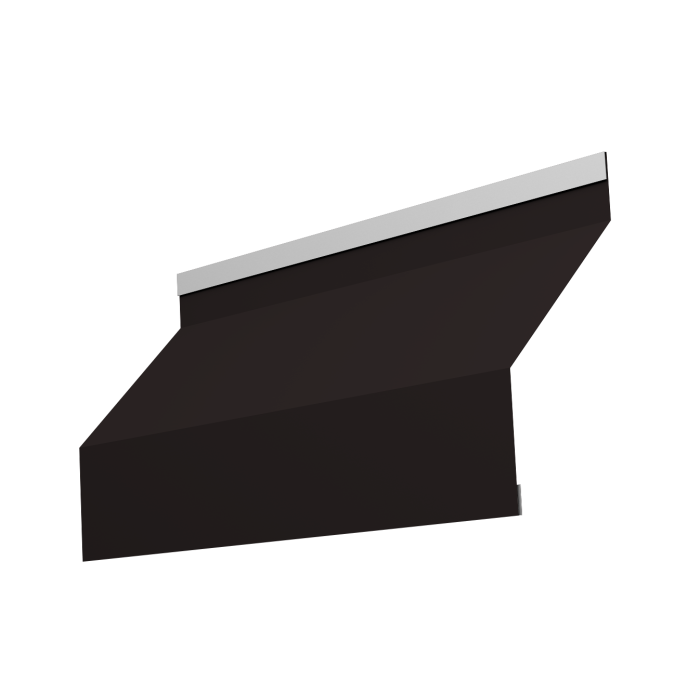 Ламель забора жалюзи Milan new 0,5 PurLite Matt с пленкой RAL 9005 черный