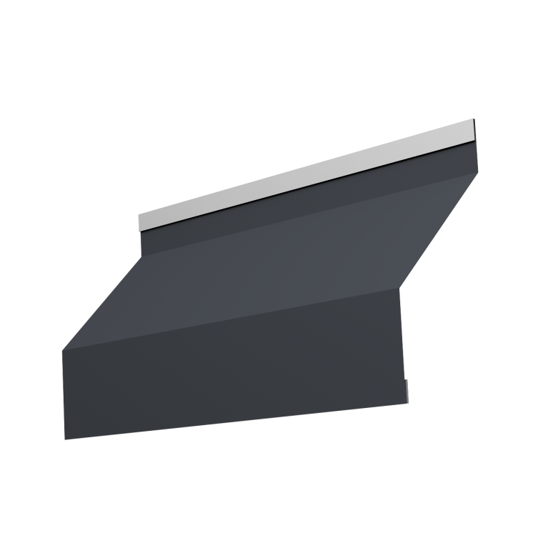 Ламель забора жалюзи Milan new 0,5 Satin Matt с пленкой RAL 7024 мокрый асфальт