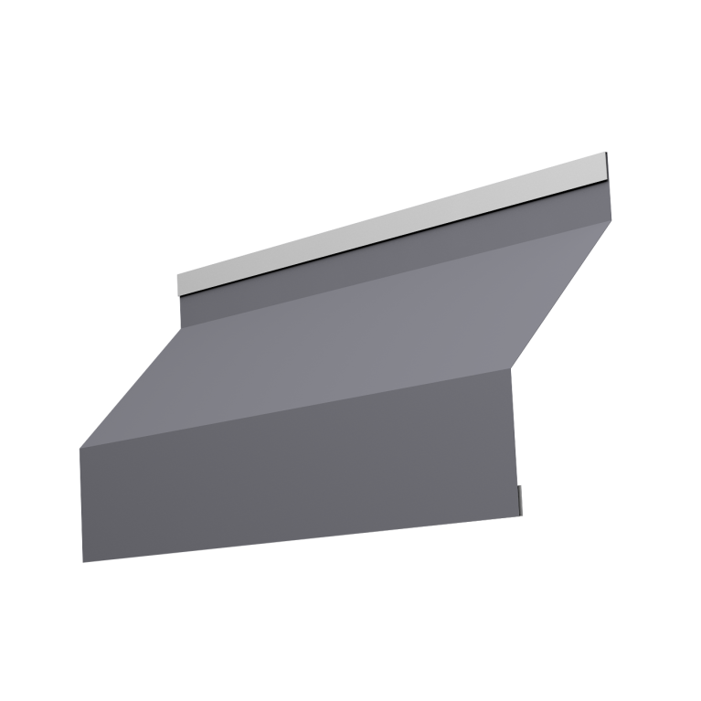 Ламель забора жалюзи Milan new 0,5 Satin с пленкой RAL 7004 сигнальный серый