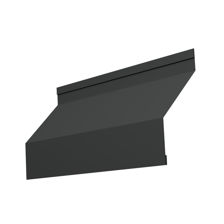 Ламель забора жалюзи Milan new 0,5 Velur X с пленкой RAL 7016 антрацитово-серый