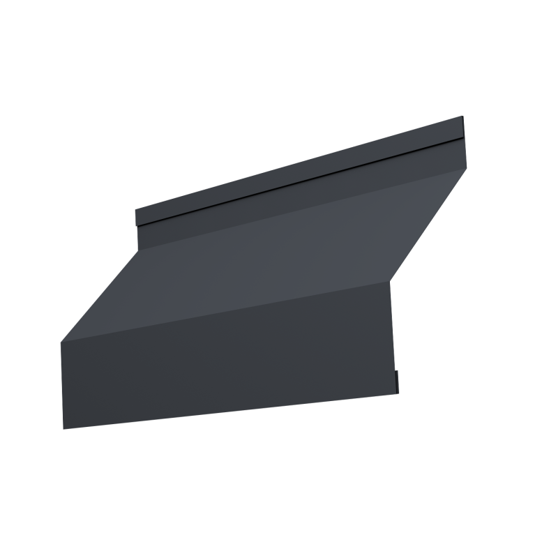 Ламель забора жалюзи Milan new 0,5 Velur X с пленкой RAL 7024 мокрый асфальт