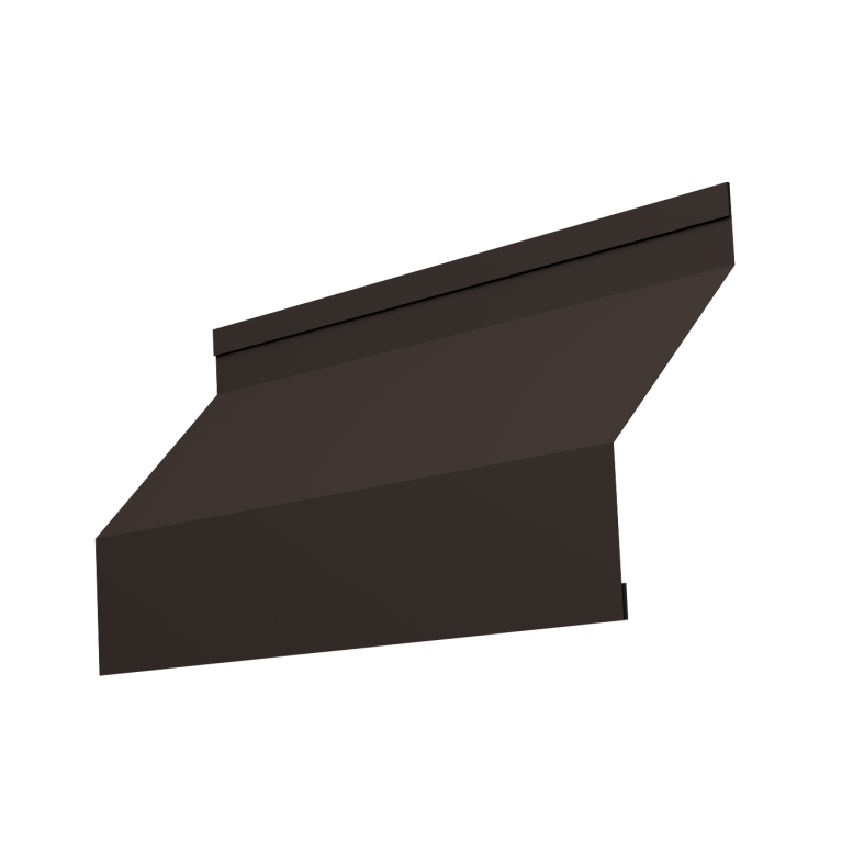 Ламель забора жалюзи Milan new 0,5 Velur X с пленкой RR 32 темно-коричневый