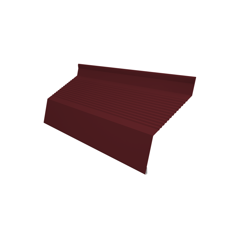 Ламель забора жалюзи Milan new gofr 0,45 Drap TR с пленкой RAL 3005 красное вино